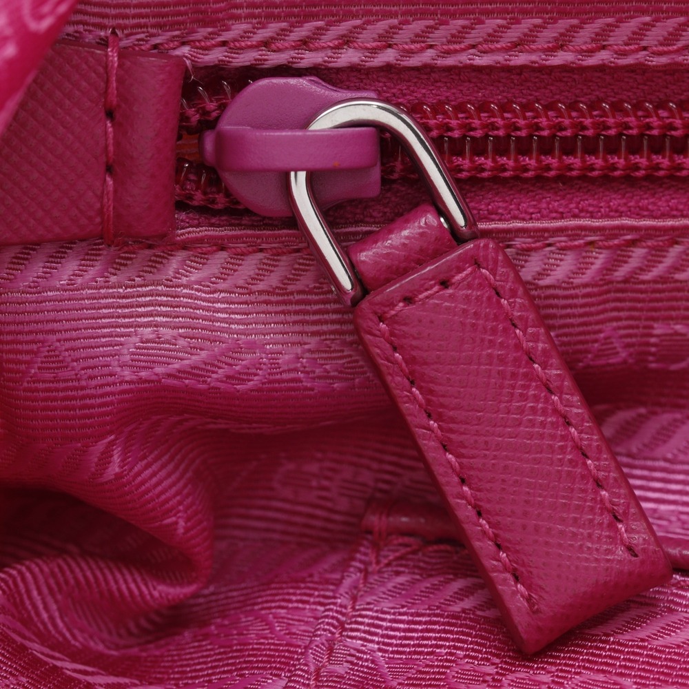 Prada PRADA 2-Way Shoulder Tote Bag, Floral Pattern, Nylon, Pink, Flower Desi... - Picture 12 of 16